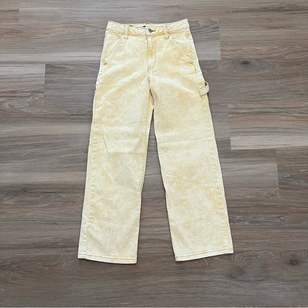 Yellow cargo denim wild fable